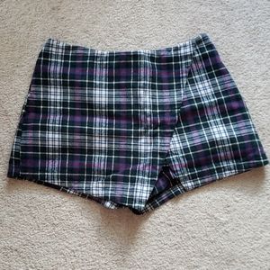 LA Hearts Plaid Skort